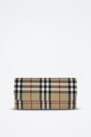 Portefeuille en cuir Halton - Beige