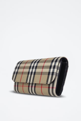 Portefeuille en cuir Halton - Beige