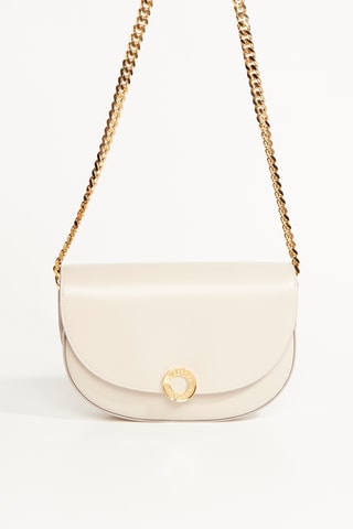 Sac bandoulière en cuir Claudine - Blanc