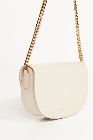 Sac bandoulière en cuir Claudine - Blanc