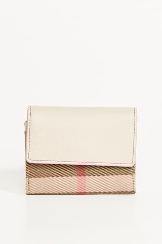 Portefeuille en cuir MX GBH - Crème