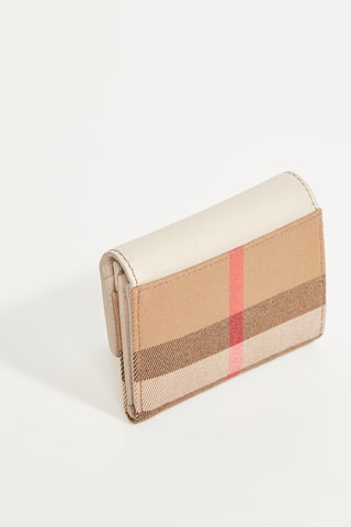 Portefeuille en cuir MX GBH - Crème