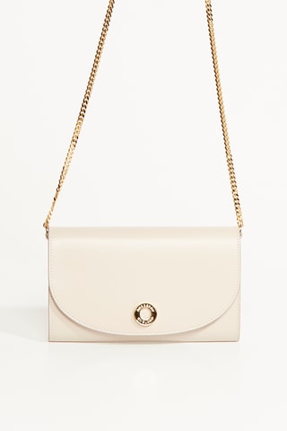 Sac bandoulière en cuir Hannah - Crème