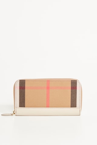 Compagnon en cuir LG ZIP - Beige