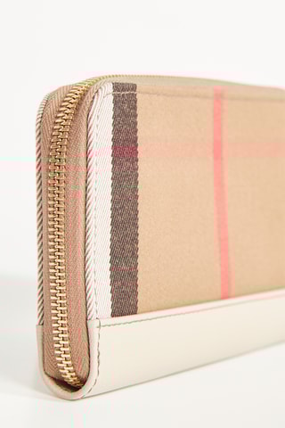 Compagnon en cuir LG ZIP - Beige