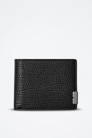 Portefeuille en cuir Bifold - Noir
