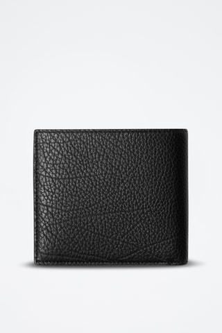 Portefeuille en cuir Bifold - Noir