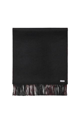 Echarpe en cachemire - Noir et rouge