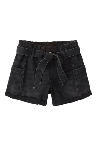 Short en jean - Noir