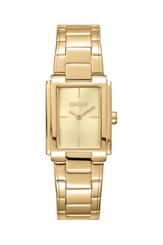 Montre à quartz en acier - Doré et beige