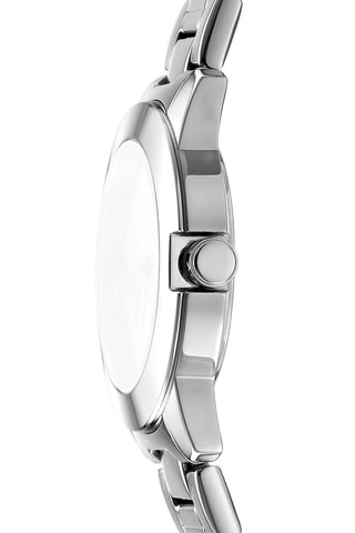 Montre à quartz en acier - Argenté et rose