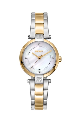 Montre à quartz en acier - Argenté et doré