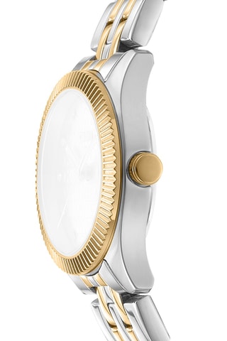 Montre à quartz en acier - Doré et argenté