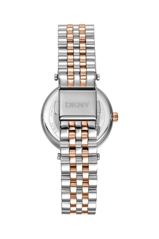 Montre à quartz en acier - Doré rose et argenté