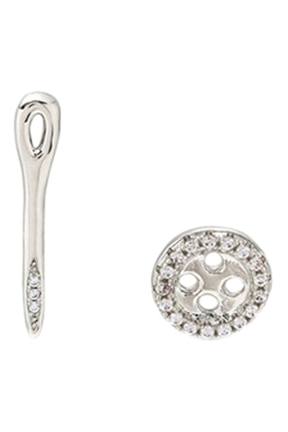Puce et boucle d'oreilles - Plaqué argent
