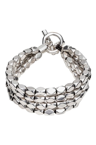 Bracelet multi-rangs - Plaqué argent