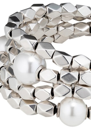 Bracelet multi-rangs - Plaqué argent