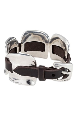 Bracelet - Cuir et plaqué argent