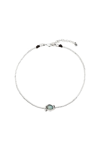 Collier - Plaqué argent et amazonite