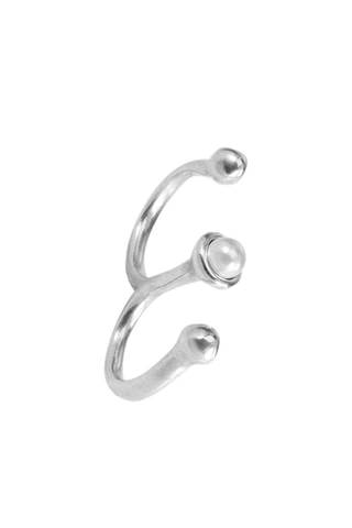 Bague double - Plaqué argent