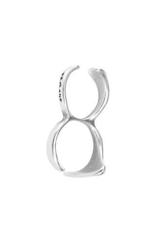 Bague double - Plaqué argent