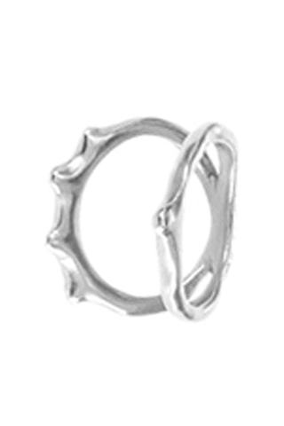 Bague double - Plaqué argent