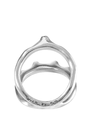 Bague double - Plaqué argent