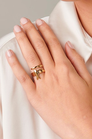 Bague - Plaqué or jaune