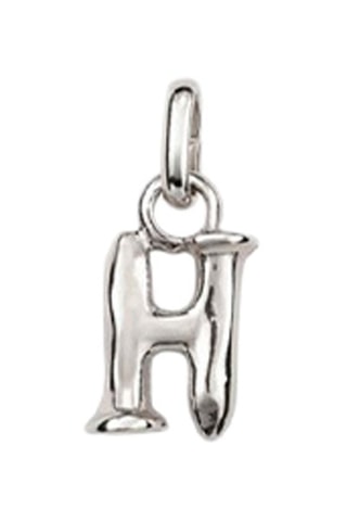 Charm Hang me H - Plaqué argent