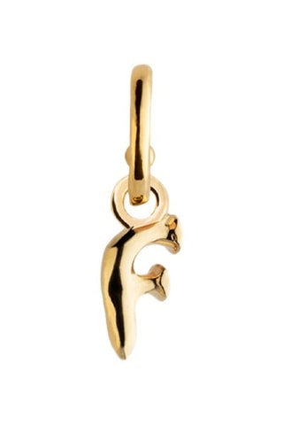 Charm Call me F - Plaqué or jaune