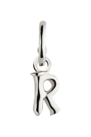 Charm Call Me R - Plaqué argent