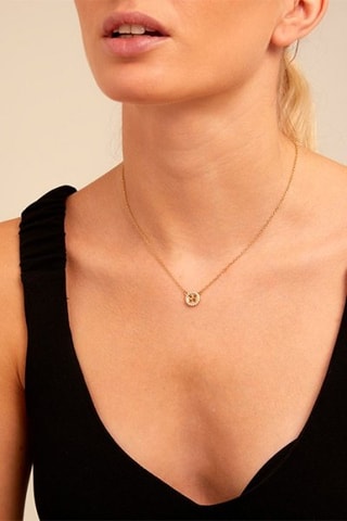 Collier - Plaqué or jaune et topazes
