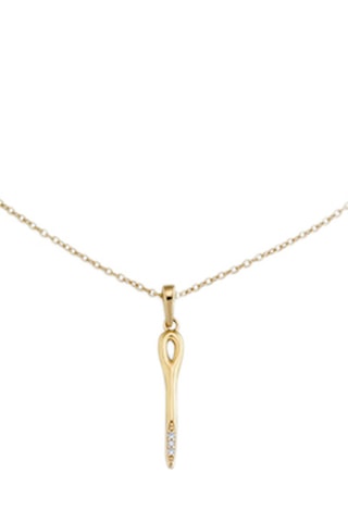 Collier - Plaqué or jaune et topazes