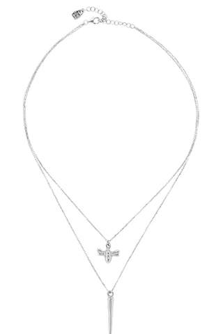Collier multi-rang - Plaqué argent