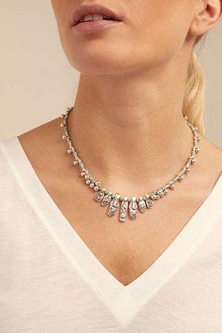 Collier plastron - Plaqué argent