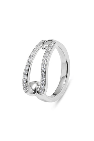 Bague Shine - Plaqué argent et topazes