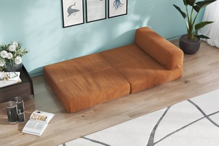 Slaapzetel Smart - Bruin - 1 plaats - Velours