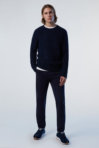 Pull en laine - Bleu marine