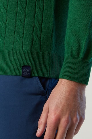 Pull en laine et cachemire - Vert