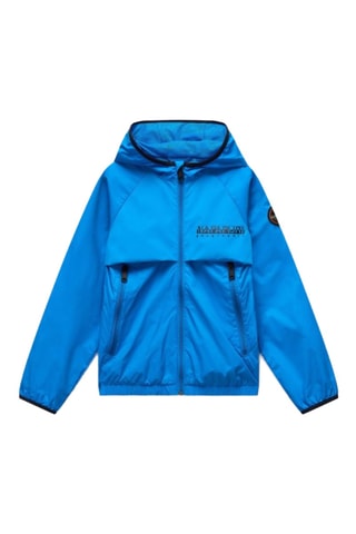 Windjack met Capuchon K A-Allori - Kobaltblauw