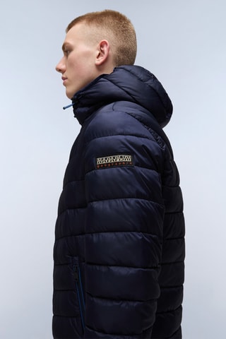 Gewatteerde Jas met Capuchon Aerons - Marineblauw