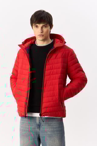 Gewatteerde Jas met Capuchon Lapaz - Rood