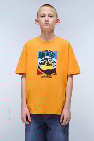 T-shirt K S-Sella - Mosterdgeel