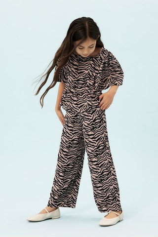 Broek - Lichtpaars en Zwart - Name it Kids