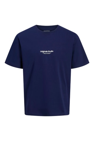 T-shirt - Petrolblauw - Jack & Jones Junior