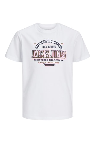 Biologisch Katoenen T-shirt - Wit - Jack & Jones Junior