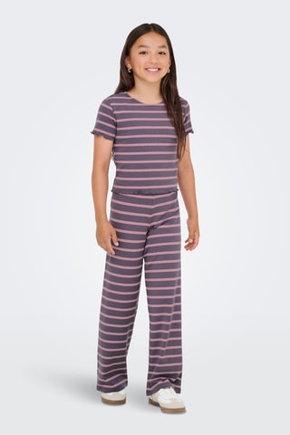T-shirt - Grijs en Roze - Kids Only Girl