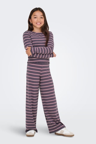 T-shirt - Grijs en Roze - Kids Only Girl