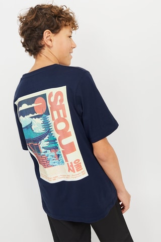 T-shirt - Marineblauw