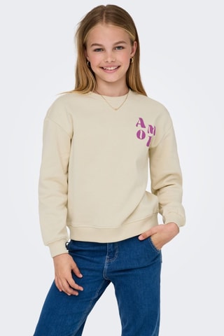 Biologisch Katoenen Sweater - Ecru - Kids Only